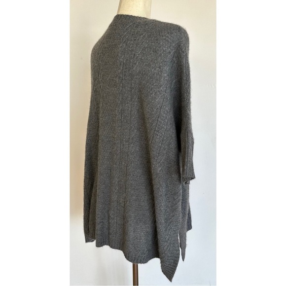 Cynthia Rowley Cashmere Gray Sweater Oversized Short Sleeve XS/S - Picture 7 of 15